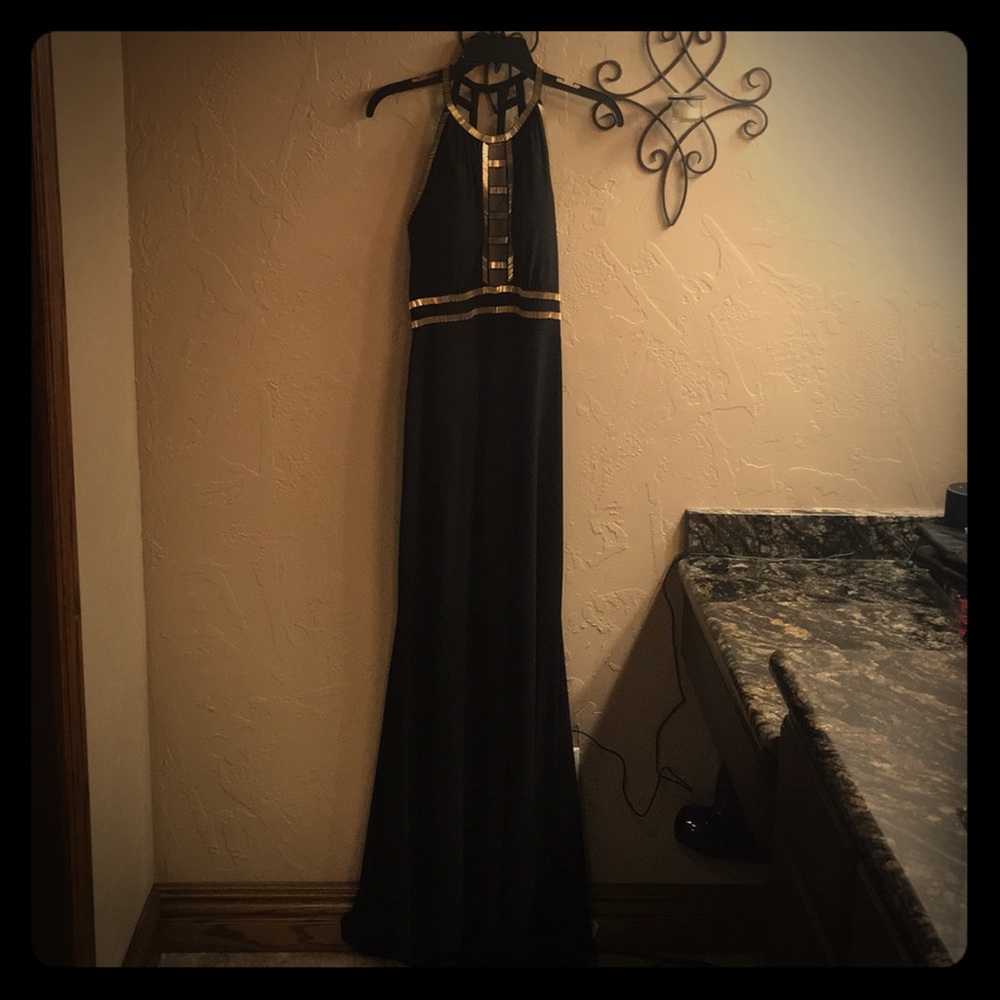 Elegant black evening gown